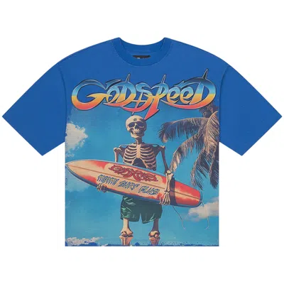 Pre-owned Godspeed Miami Surf Club T-shirt 'blue' | Men's Size M
