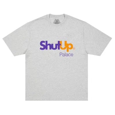 Pre-owned Palace Shut Up T-shirt 'grey Marl' | Men's Size Xl In Gray