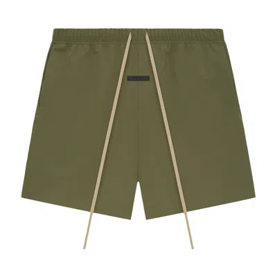 Pre-owned Essentials Fear Of God  Bonded Nylon Soccer Short 'military' | Green | Men's Size Xl