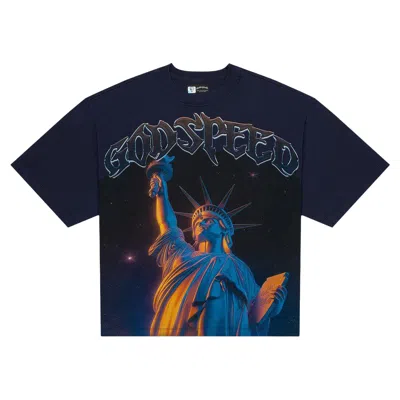 Pre-owned Godspeed Purple City 'navy' | Multi-color | Men's Size S