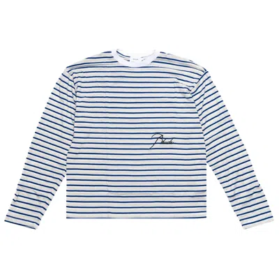 Pre-owned Rhude Signature Long-sleeve 'ivory/cream' | Men's Size M In White