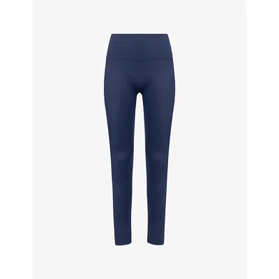 Sisterly Tribe Womens Softsculpt High-rise Gym Leggings Navy In Blue