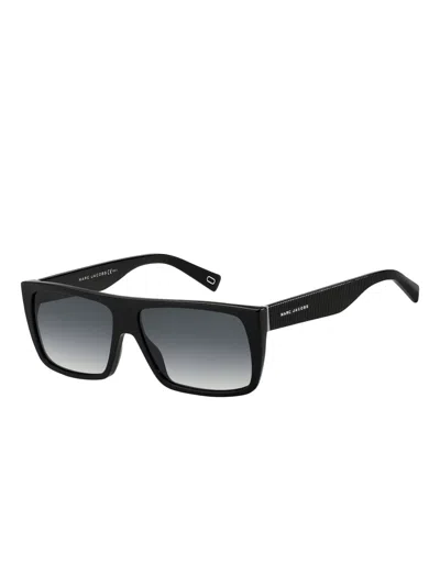 Marc Jacobs Icon Rectangle-frame Sunglasses In Black