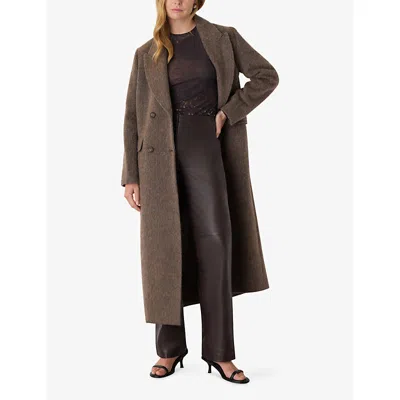 Whistles Womens Spotted Animal-print Stretch-mesh Top Multi-coloured In Multi