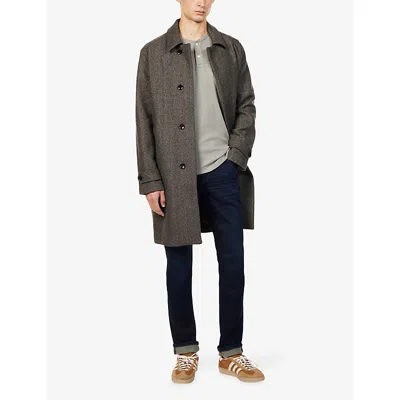 Paige Mens Lennox Slim-fit Stretch-denim Jeans Thayer In Black