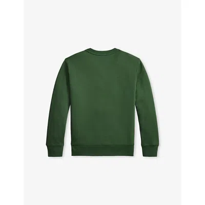 Polo Ralph Lauren Kids Long Sleeve Fleece Sweat In Green