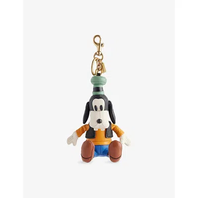 Coach Womens  X Disney Pluto Leather Keyring Goofy