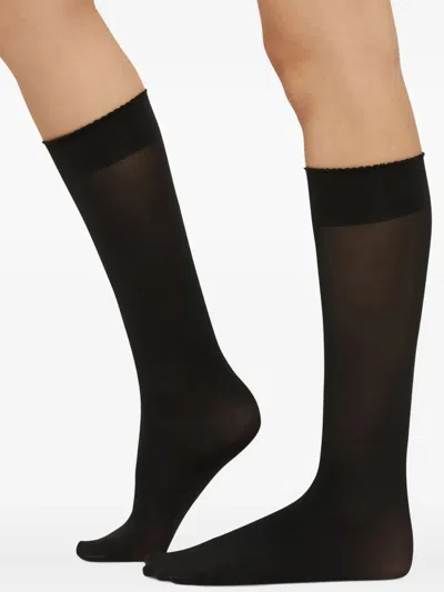 Wolford Knee-length Socks In Black