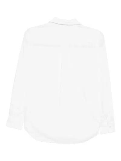Comme Des Garçons Round-collar Shirt In White