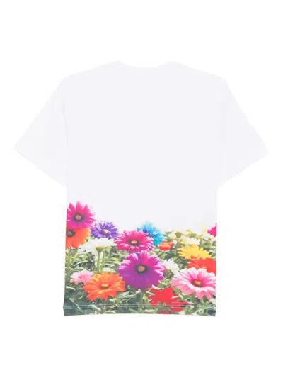 Comme Des Garçons All-over Print T-shirt In White