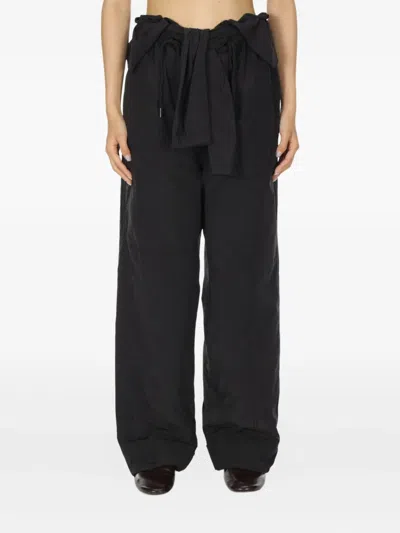 Open Yy Ruffle-detail Trousers In Multi