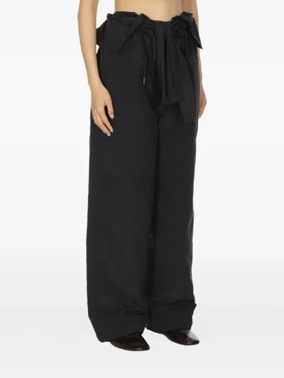 Open Yy Ruffle-detail Trousers In Multi