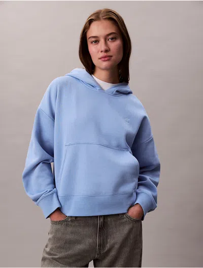 Calvin Klein Jeans Est.1978 Calvin Klein Women's Archive Logo Fleece Hoodie In Blue