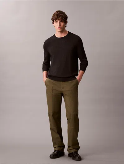 Calvin Klein Jeans Est.1978 Calvin Klein Men's 90s Straight Workwear Pants In Brown