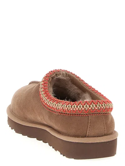 Ugg Low Slippers With Sheepskin Lining In Animal Print
