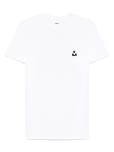 Isabel Marant Classic Crew Neck T-shirt With Minimalist Design In White