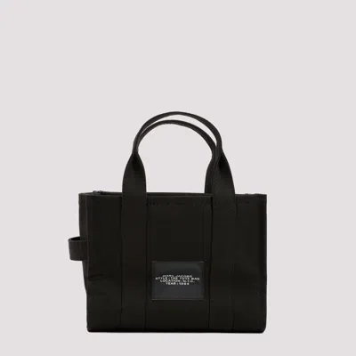 Marc Jacobs Black Canvas The Small Traveler Tote Bag In Black