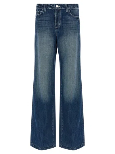 L'agence Scottie High Rise Wide Leg Jeans Marvista In Blue