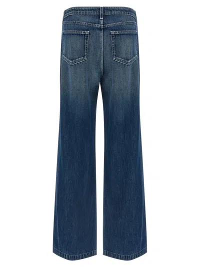 L'agence Scottie High Rise Wide Leg Jeans Marvista In Blue