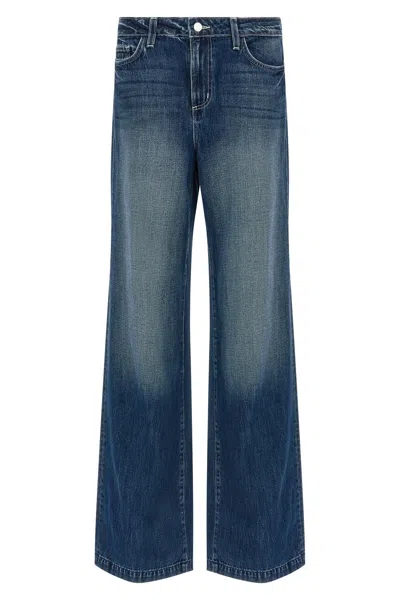 L'agence Scottie High Rise Wide Leg Jeans Marvista In Blue