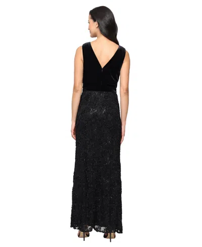 Alex Evenings Women's Sleeveless V-neck Dress In Black