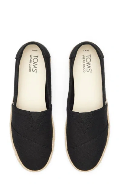 Toms Alrope Espadrille In Black