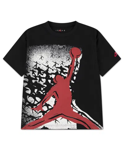 Jordan Big Boys 8-20 Mj Short-sleeve T-shirt In Black