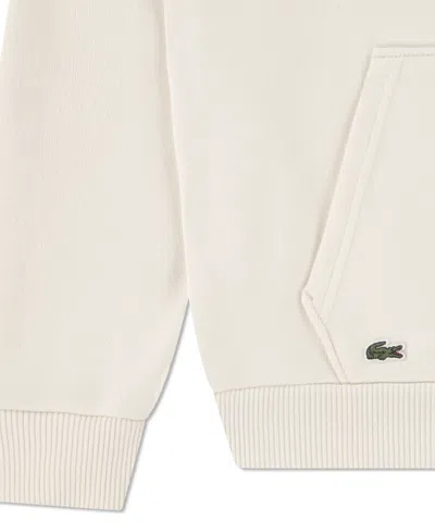 Lacoste Boys 8-20 Logo Embroidered Hoodie In Neutral