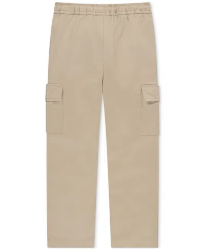Lacoste Big Boys Stretch Twill Cargo Pants In Neutral