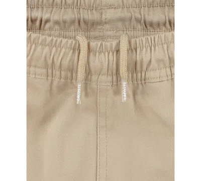 Lacoste Big Boys Stretch Twill Cargo Pants In Neutral