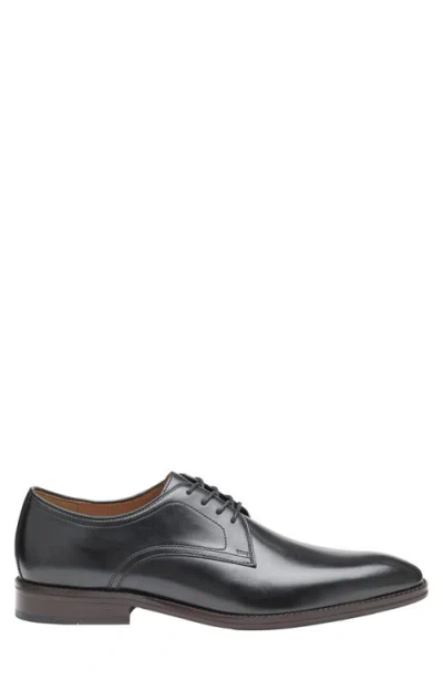 Johnston & Murphy Sullivan Plain Toe Derby In Black