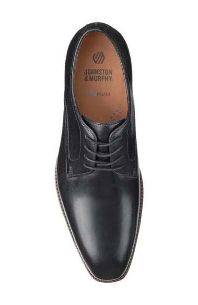 Johnston & Murphy Sullivan Plain Toe Derby In Black