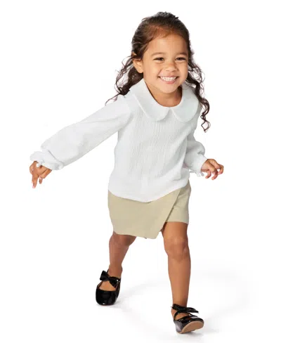 Calvin Klein Girls Toddler 2t-4t 2-piece Long-sleeve Top And Skirt Set In Multi