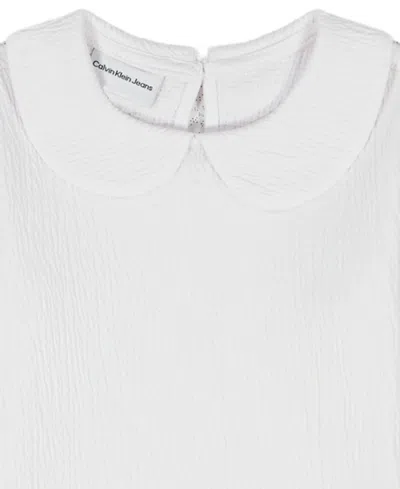 Calvin Klein Girls 4-6x 2-piece Long-sleeve Top And Skirt Set In Multi