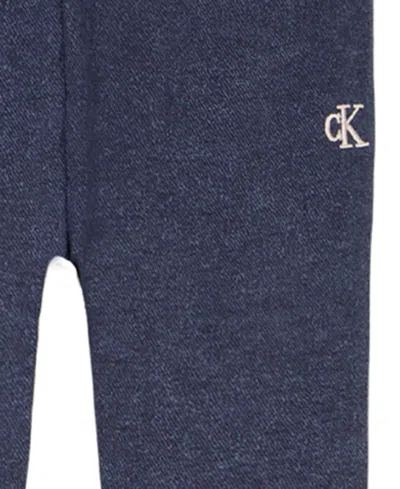 Calvin Klein Girls 4-6x 3-piece High Neck Vest, T-shirt And Pants Set In Multi