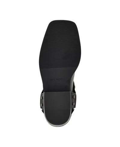 Nine West Women's Fawsta Tall Square Toe Boots In Black