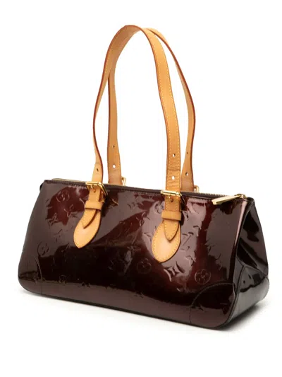 Pre-owned Louis Vuitton 2008 Monogram Vernis Rosewood Avenue Shoulder Bag In Purple