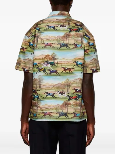 Les Benjamins Neil Short -sleeve Shirt In Multi