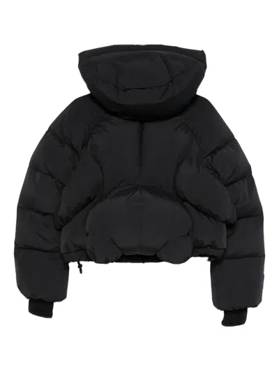 Undercover Asymmetric Puffer Jacket In Black