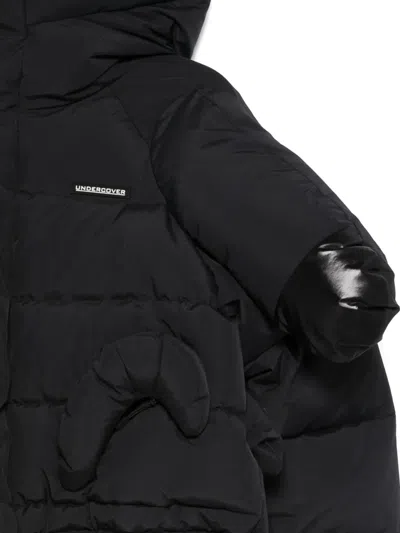 Undercover Asymmetric Puffer Jacket In Black