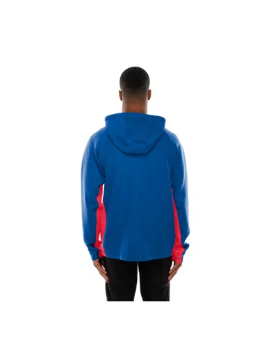 New Era Men's Royal New York Giants Combine Authentic Raglan Scuba Full-zip Hoodie In Blue