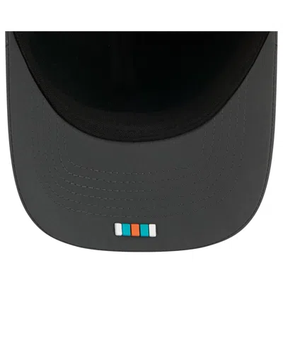 New Era Men's Charcoal Miami Dolphins 2025 Sideline Cold Weather 9forty M-crown Adjustable Hat In Gray