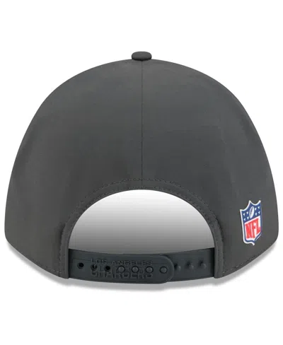 New Era Men's Charcoal Los Angeles Chargers 2025 Sideline Cold Weather 9forty M-crown Adjustable Hat In Gray