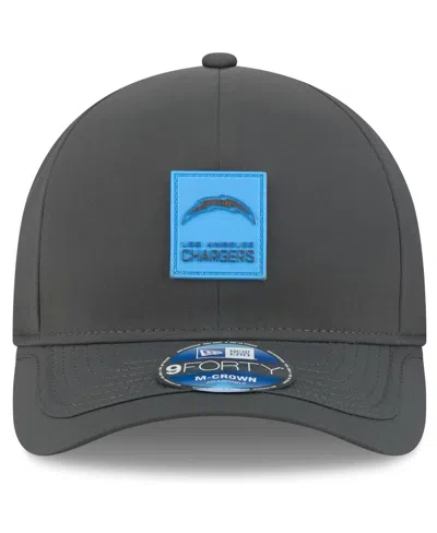 New Era Men's Charcoal Los Angeles Chargers 2025 Sideline Cold Weather 9forty M-crown Adjustable Hat In Gray