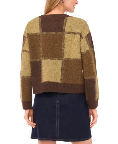 Vince Camuto Women's Color Blocked Long Sleeve Top In Multi