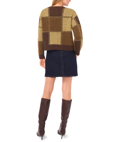 Vince Camuto Women's Color Blocked Long Sleeve Top In Multi