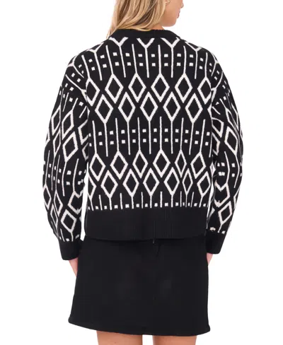 Vince Camuto Jacquard Sweater In Multi