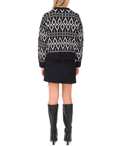 Vince Camuto Jacquard Sweater In Multi