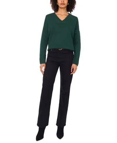 Vince Camuto Women's Colorblocked Drop-shoulder Sweater In Green