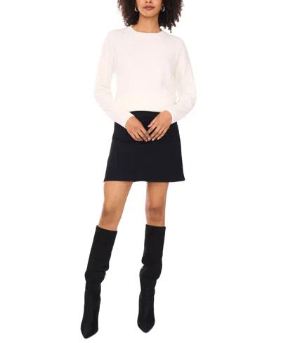 Vince Camuto Women's Embellished Sweater In Animal Print